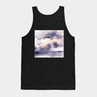 Abstract Watercolor Sky Tank Top